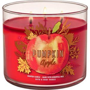 Bath & Body Works Pumpkin Apple 3-Wick Candle